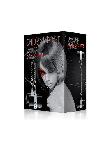 Leather Black and White Hand or Leg Cuff acquista online su Porky's Store