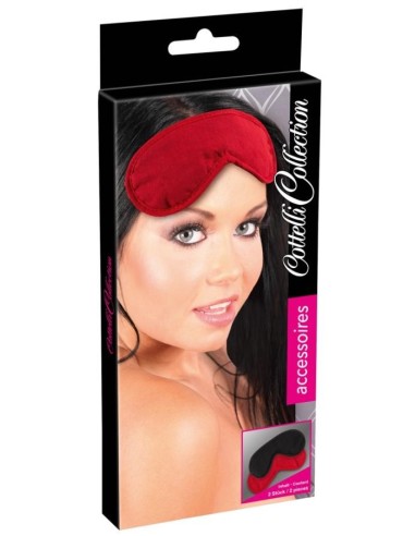 Blindfold Set pack of 2 red/bl