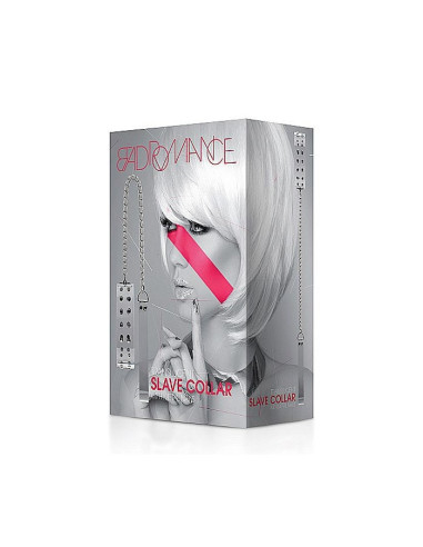 White Translucent Slave Collar with Meta acquista online su Porky's Store