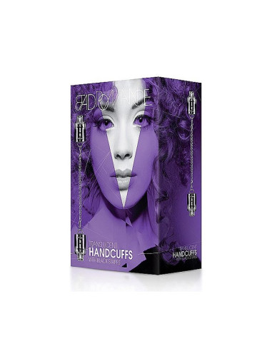 Black Translucent Handcuffs with Black S acquista online su Porky's Store