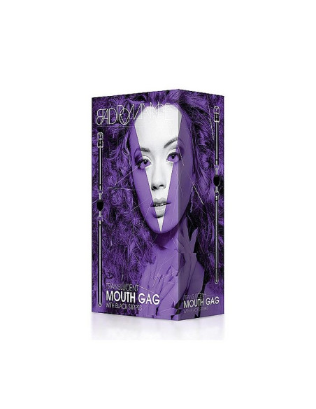 Black Translucent Mouth Gag with Black S acquista online su Porky's Store