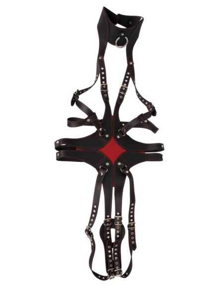 Leather Harness red SM