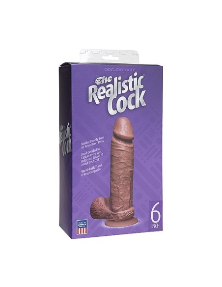 The Realistic Cock - 6 Inch - Mullato