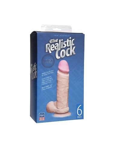 The Realistic Cock - UR3 - 6 Inch - Whit