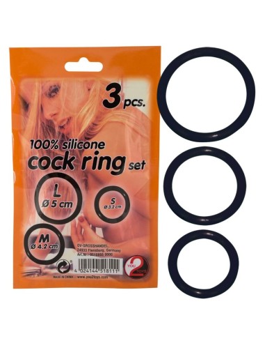 Silicone Cock Ring set 3 pcs