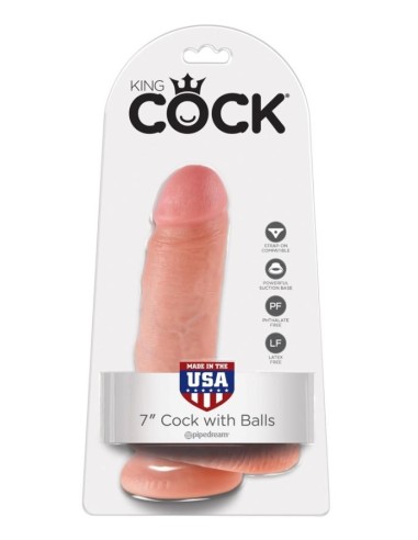 King Cock with balls 7 inch