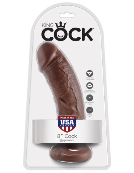 King Cock 8 inch Tan