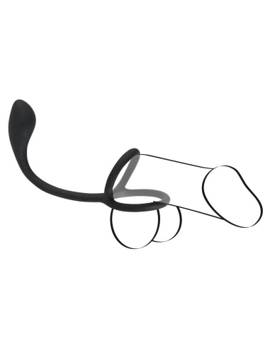 Black Velvets Cock + Ball ring