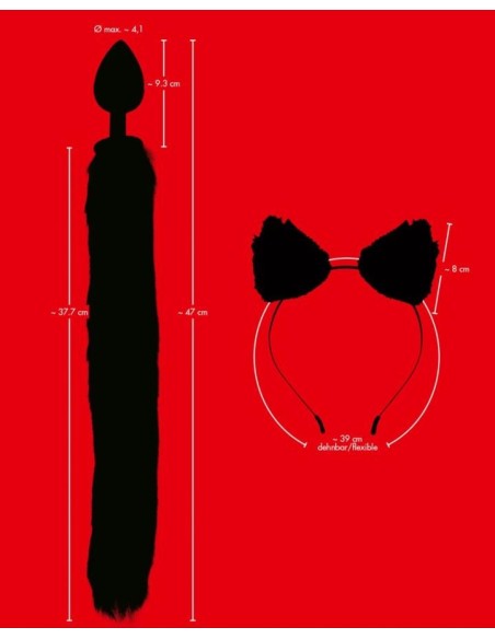 Bad Kitty Pet Play Plug & Ears