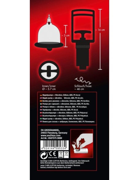 Bad Kitty Vibrating Nipple Cup