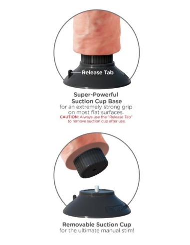 King Cock 10inch Vibr./w.balls