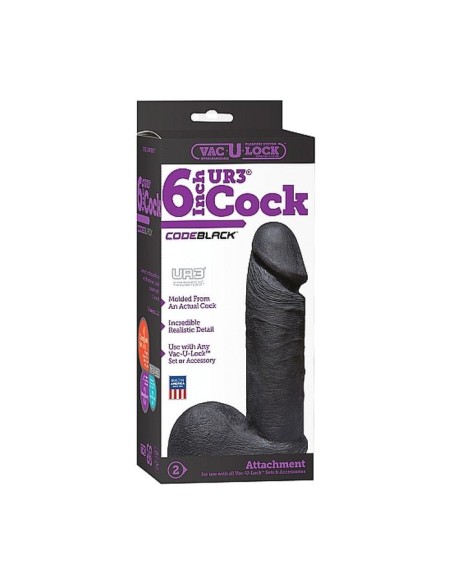 CodeBlack - Realistic UR3 Cock - 6" Cock