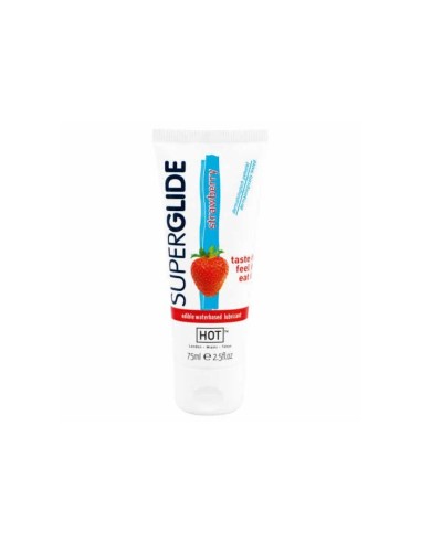 HOT SUPERGLIDE EDIBLE LUBRICANT- STRAWB
