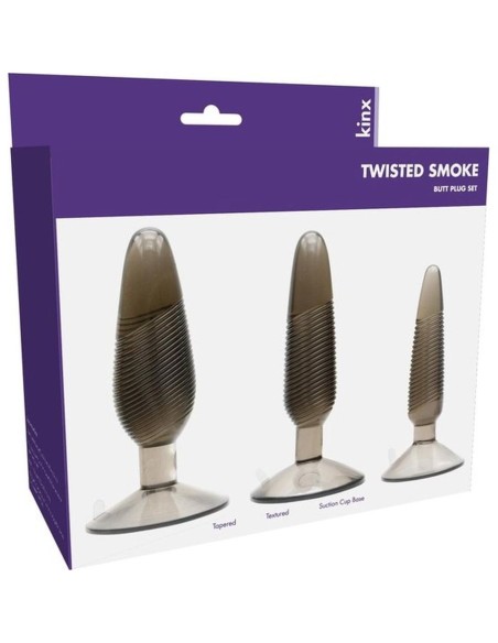 Butt Plugs 3 pcs. Jelly Smoke