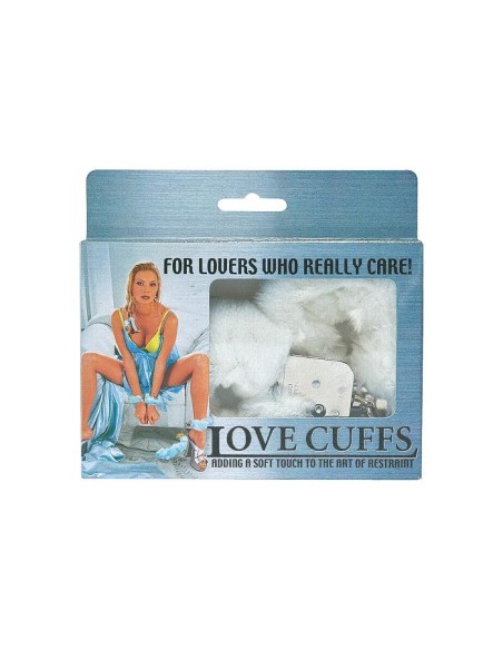 Handschellen mit Plüsch White