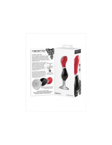 Pipedream Ceramix No.3 Butt Plug black/r