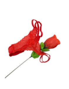 Rose mit rotem G-String 2