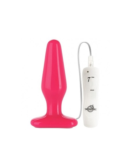 Vibrating Anal Plug - Thick - Pink
