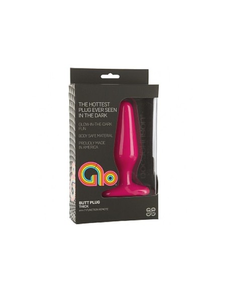 Vibrating Anal Plug - Thick - Pink