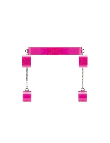 Pink Translucent Bondage Belt with Velcr