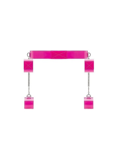 Pink Translucent Bondage Belt with Velcr