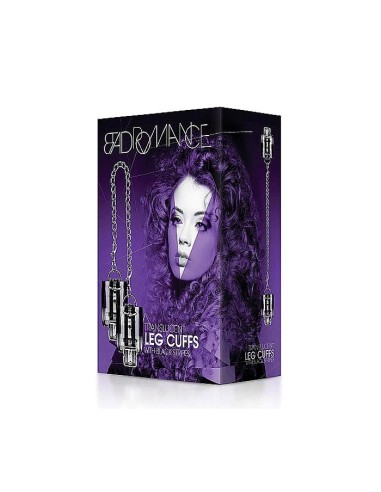 Black Translucent Leg Cuffs with Black S