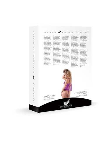 Purple Babydoll Set With G-String L/XL