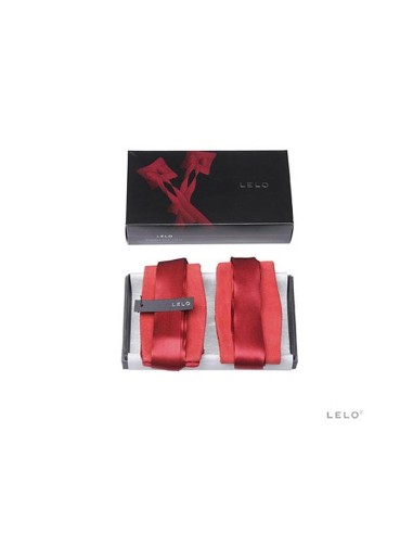 ETHEREA SILK CUFFS RED