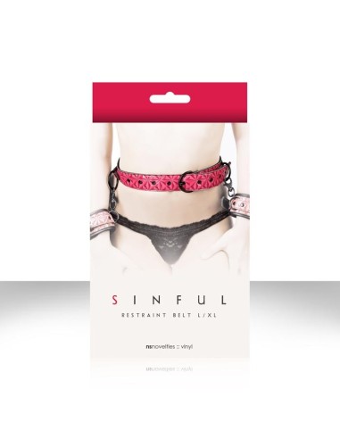 Sinful - Restraint Belt L/XL - Pink
