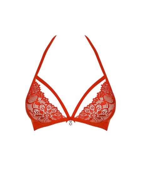 838-BRA-3 bra  red