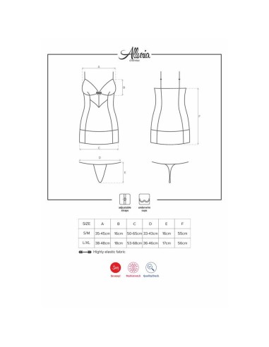 Alluria chemise & thong