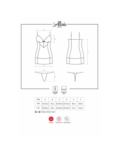 Alluria chemise & thong