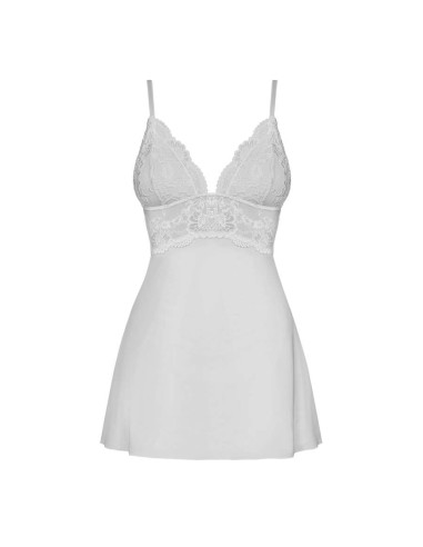 810-BAB babydoll & thong  white