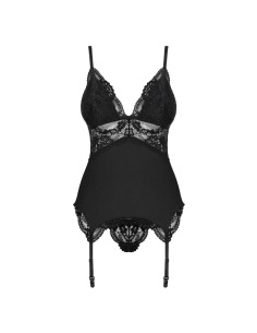 810-COR corset and thong  black 2