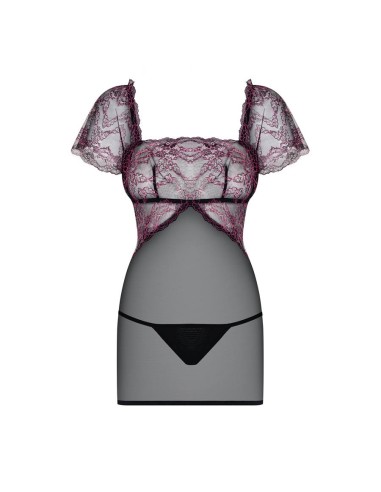 Sedusia chemise & thong  black