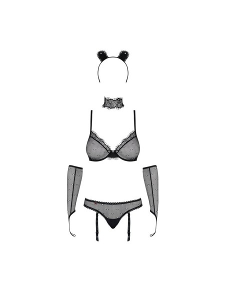 836-CST-1 catwoman costume  black