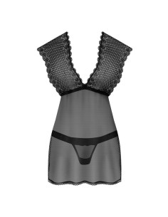 857-BAB-1 babydoll & panties  black 2