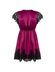 861-PEI-5 peignoir & thong  pink 2