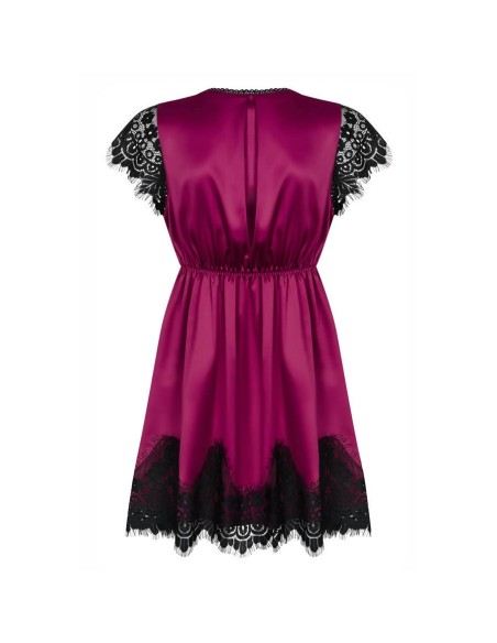 861-PEI-5 peignoir & thong  pink