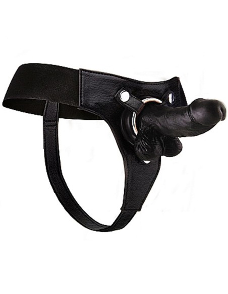 Realistic - 6 Inch - Strap-On - Black