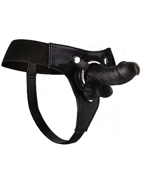 Realistic - 6 Inch - Strap-On - Black