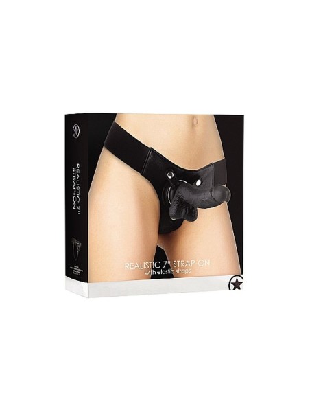 Realistic - 7 Inch - Strap-On - Black