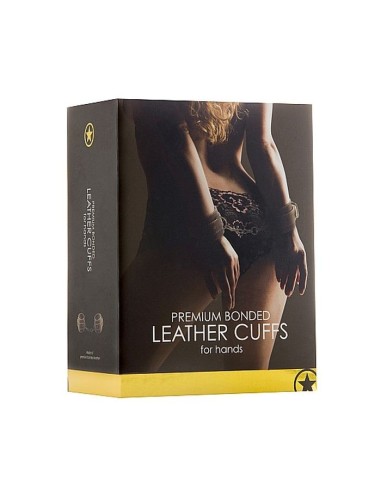 Leather Hand Cuffs - Brown