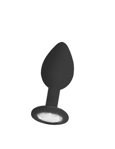Regular Diamond Butt Plug - Black