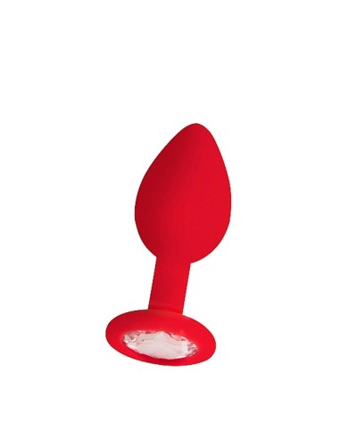 Regular Diamond Butt Plug - Red
