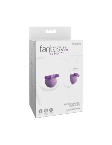 Vibrating Breast Suck-Hers - Purple