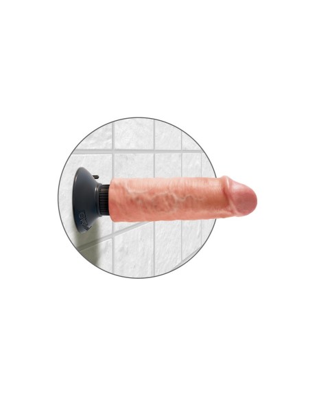 Vibrating Cock - 6 Inch - Flesh
