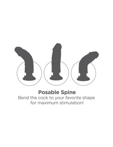 Vibrating Cock - 6 Inch - Flesh