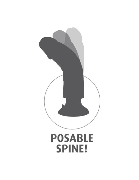 Vibrating Cock - 6 Inch - Flesh