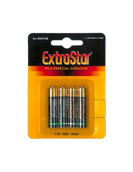 Batterie 1.5V AAA Size 4 pezzi EXTRASTAR